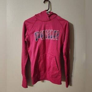 Womens pink Puma hoodie size small